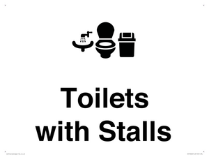 Toilets: Stalls and Wash Basin with Sanitary Bin